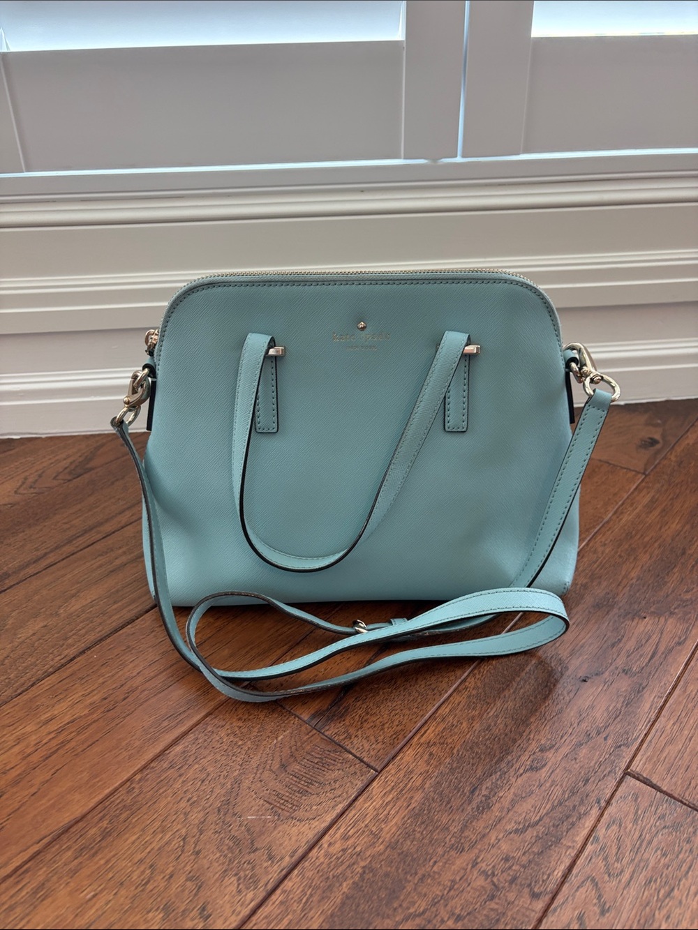 kate spade Dome Satchel Crossbody in Aqua
